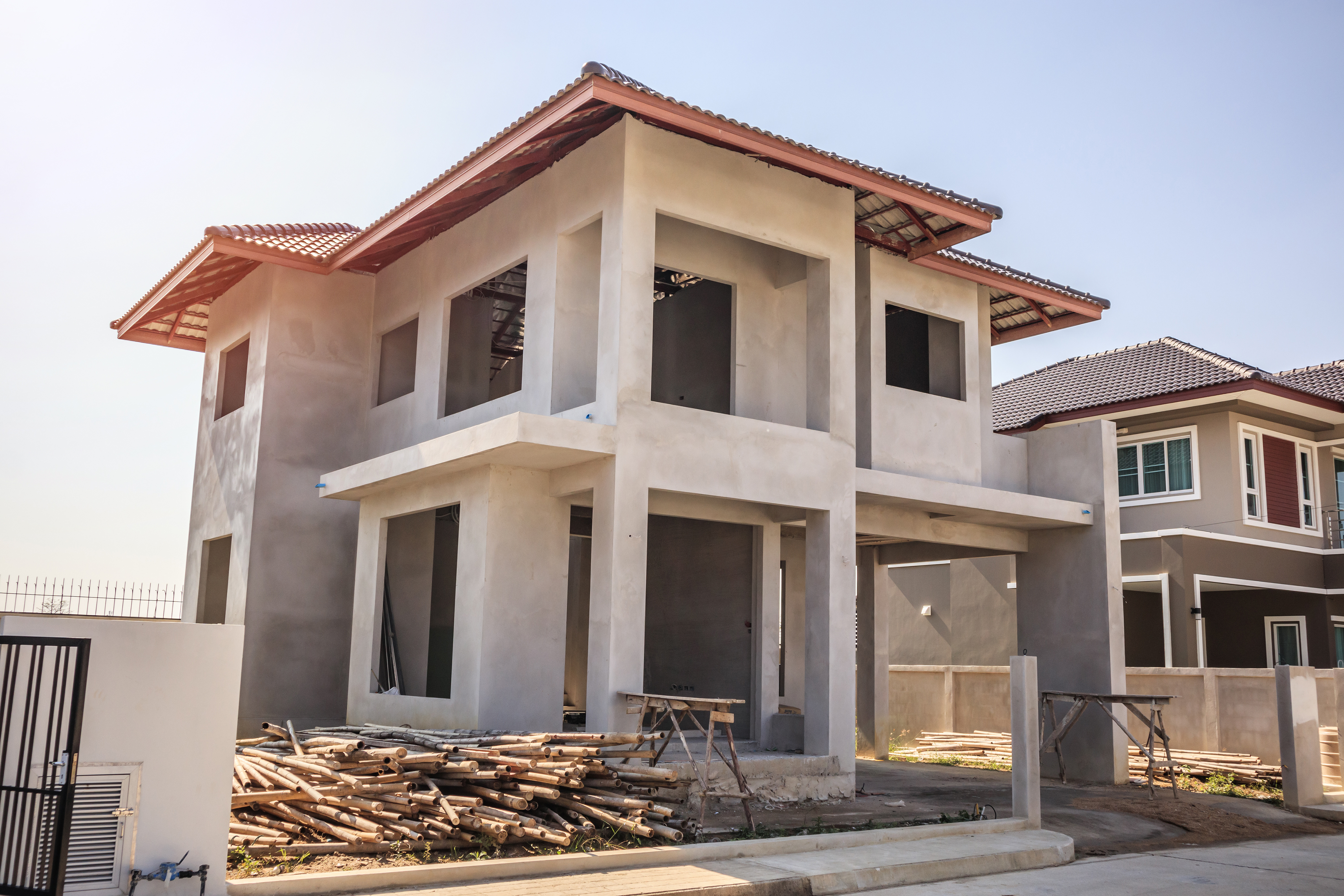 residential building in construction
